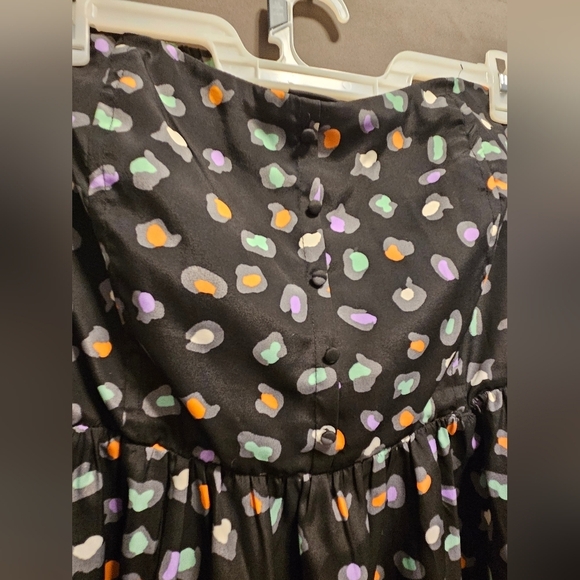 Torrid Plus Size Dress 4x Tube Top No Sleeve Black Multi Colored Leopard Cheetah - Picture 5 of 14